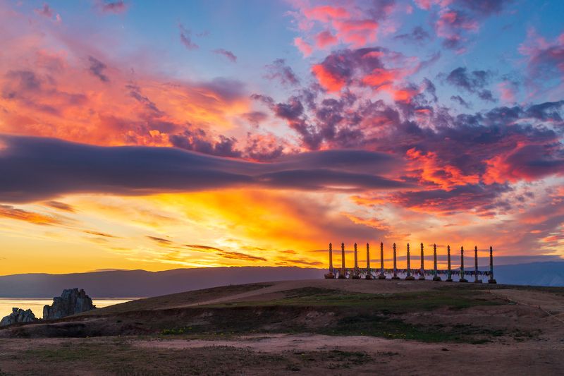 ольхон, бурхан, шаманка, закат. фототур на ольхон Ольхонский закат фото превью