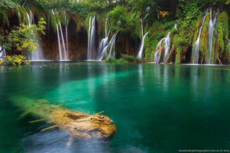 Хорватия. Плитвицкие озера. Водопад фото превью