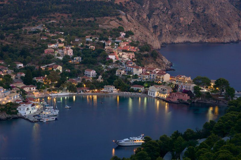 assos, greece, kefalonia, ассос, греция, кефалония Вечерний Ассос. фото превью