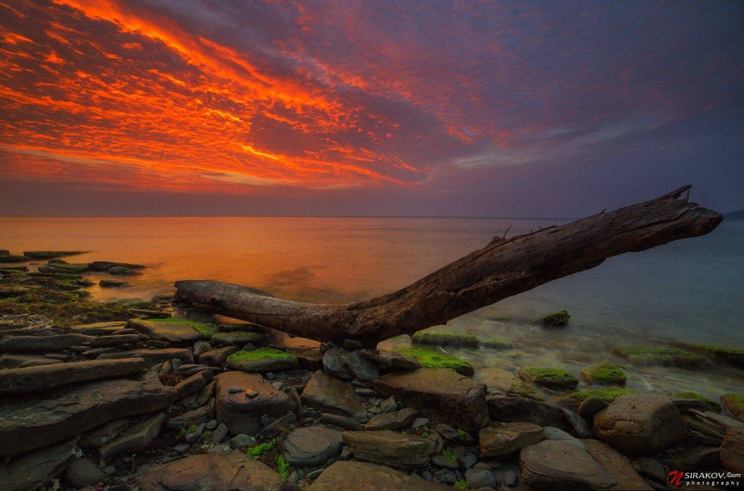 Морской пейзаж, Облака, Рассвет, Черное море, Николай Сираков
