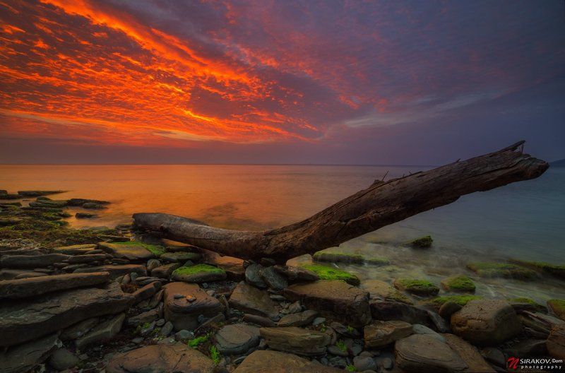 Морской пейзаж, Облака, Рассвет, Черное море После рассвета фото превью