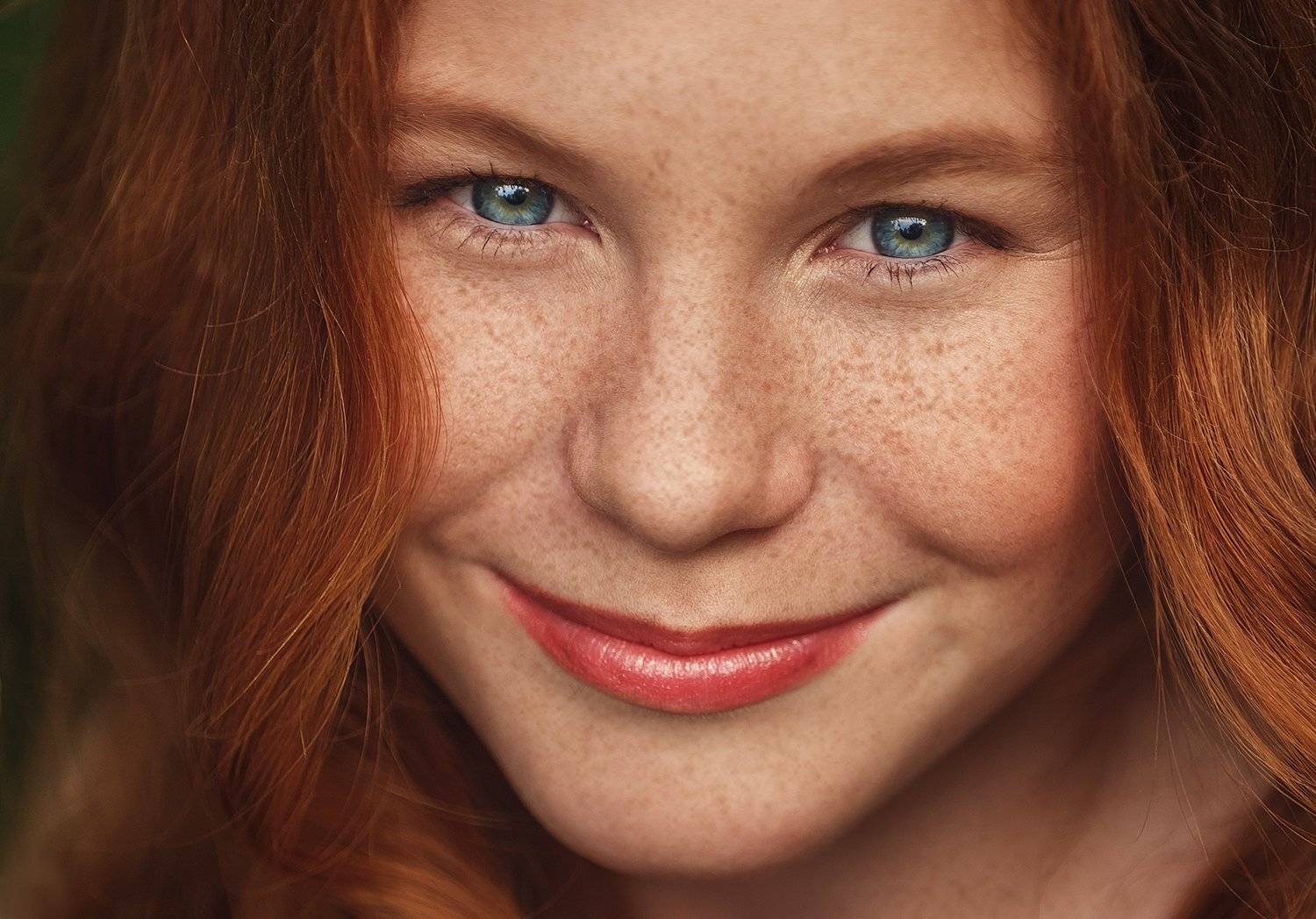 солнце, рыжая, девушка, тинейджер, улыбка, веснушки, Ирина Пажаева
