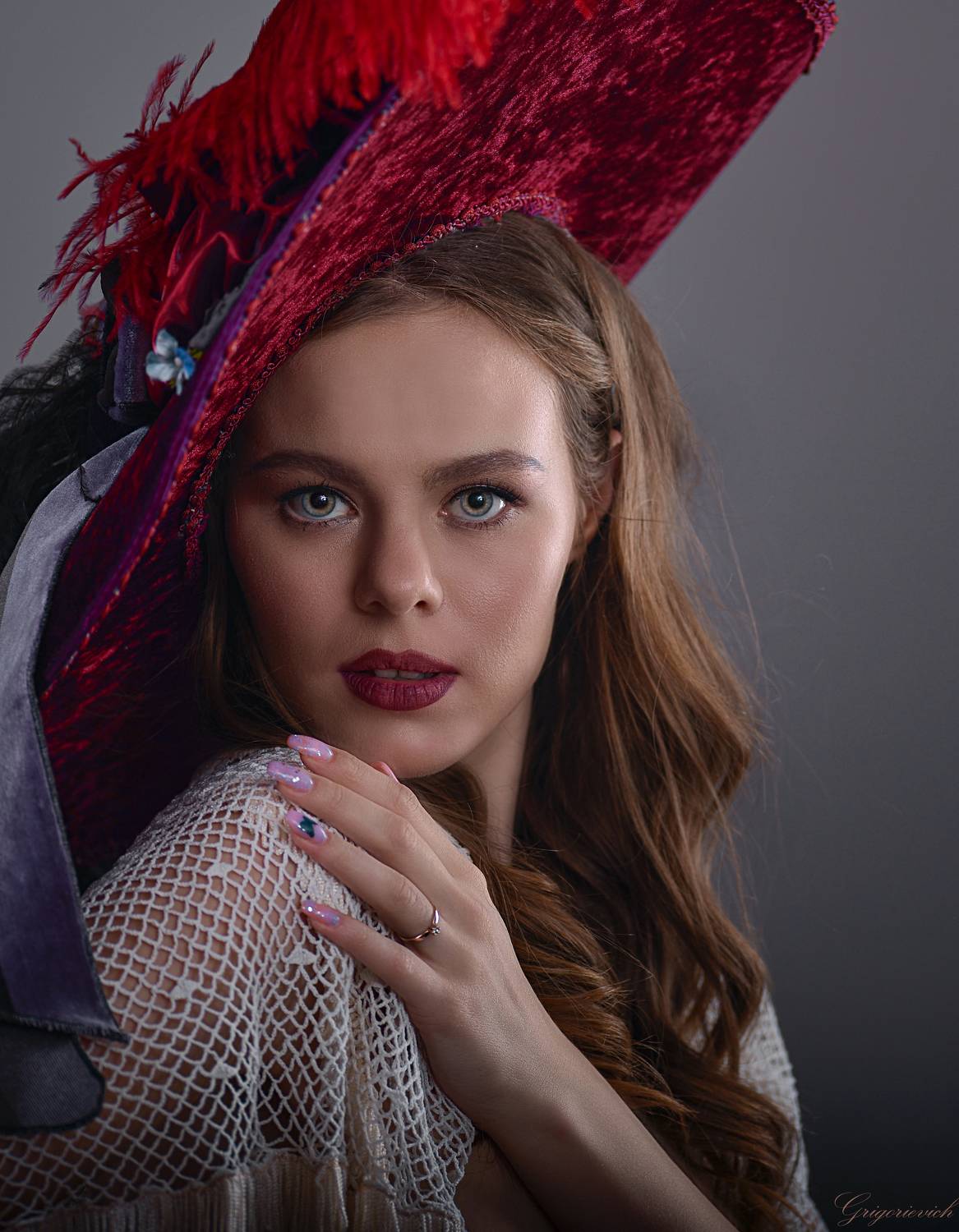 девушка. портрет. красота. глаза. шляпа, Урасов Олег