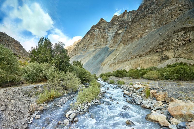 Страна небесных гор…Притоки  реки Бартанг. Бартанг. Памир. Таджикистан фото превью