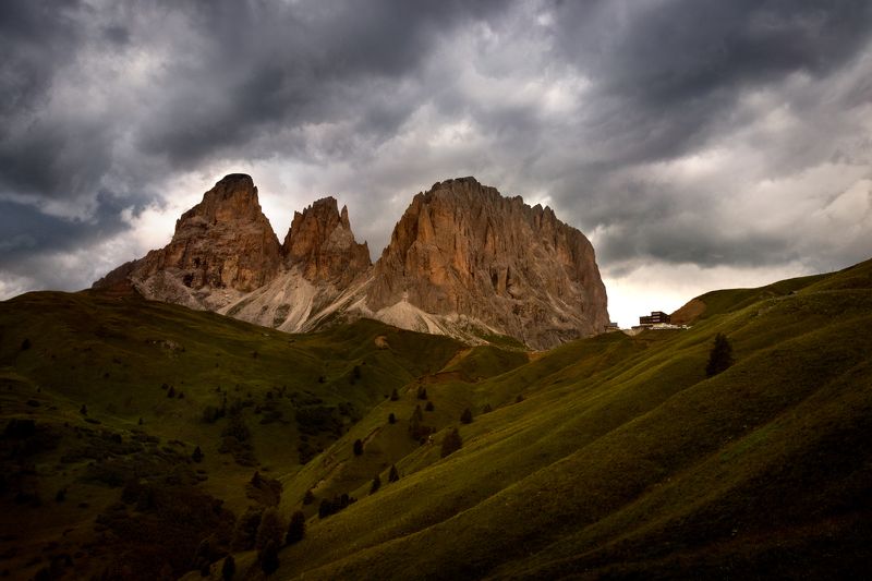 The Langkofel group, Dolomites фото превью