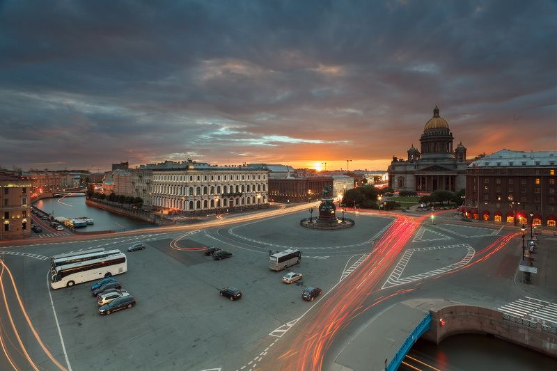 санкт, петербург, исаакий, исаакиевская, площадь, закат, мойка, голубой, мост, астория 11 лет это много или мало? фото превью