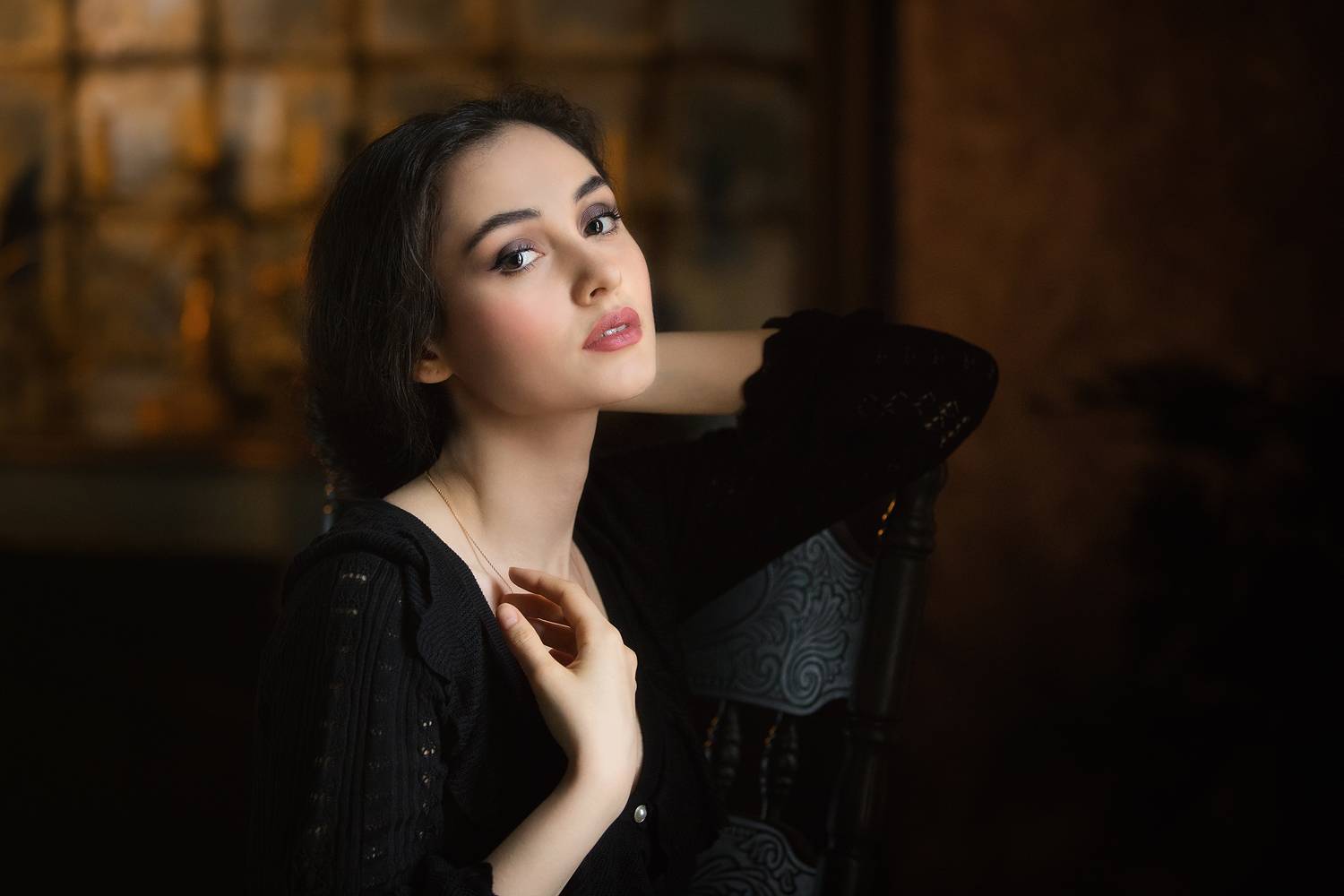 портрет, девушка, Алексей Назаров