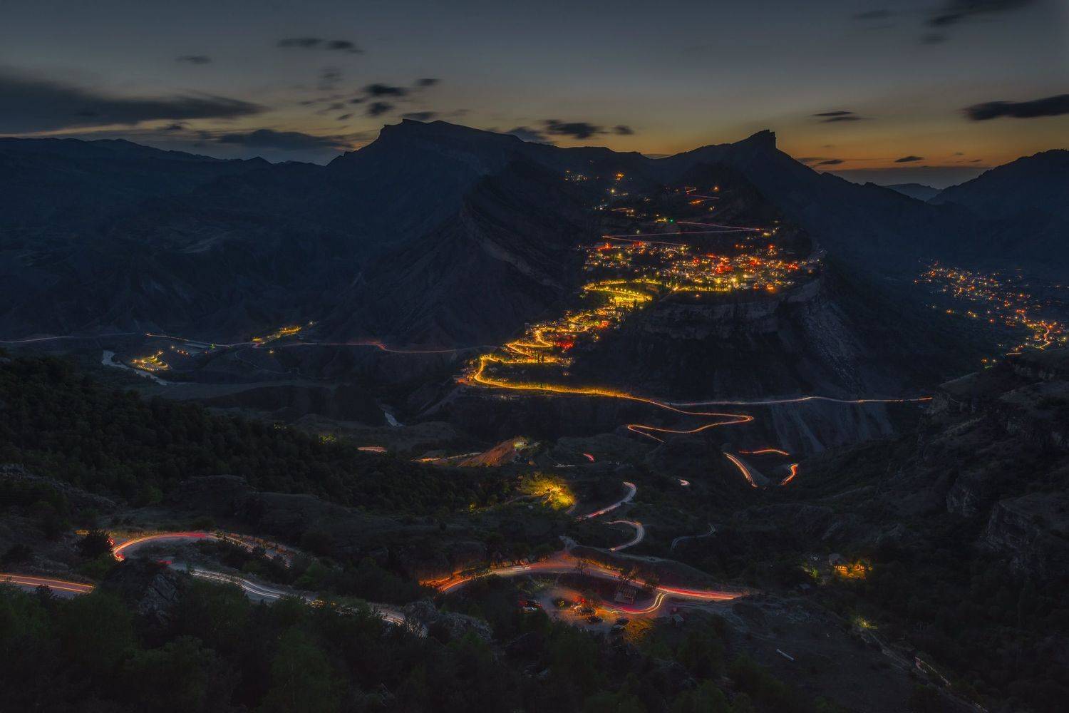 дагестан, гуниб, точка айвазовского, сумерки, Чекалев Алексей