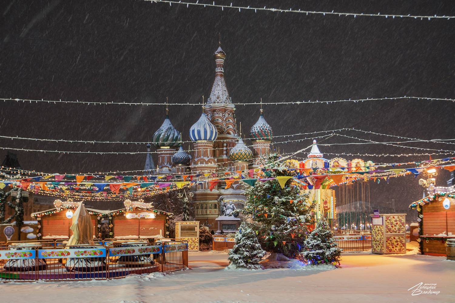 москва, красная площадь, новый год,, Липецких Владимир