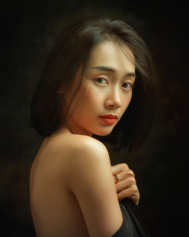 asian, vietnam, vietnamese, portrait, face, women, female, studio, eyes * * * фото превью