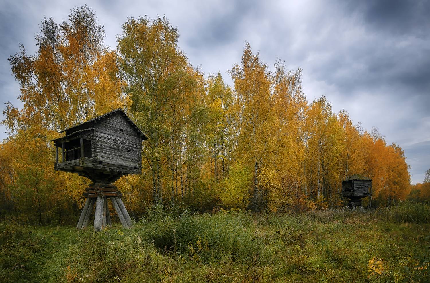 мельница, осень, Сергей Аникин