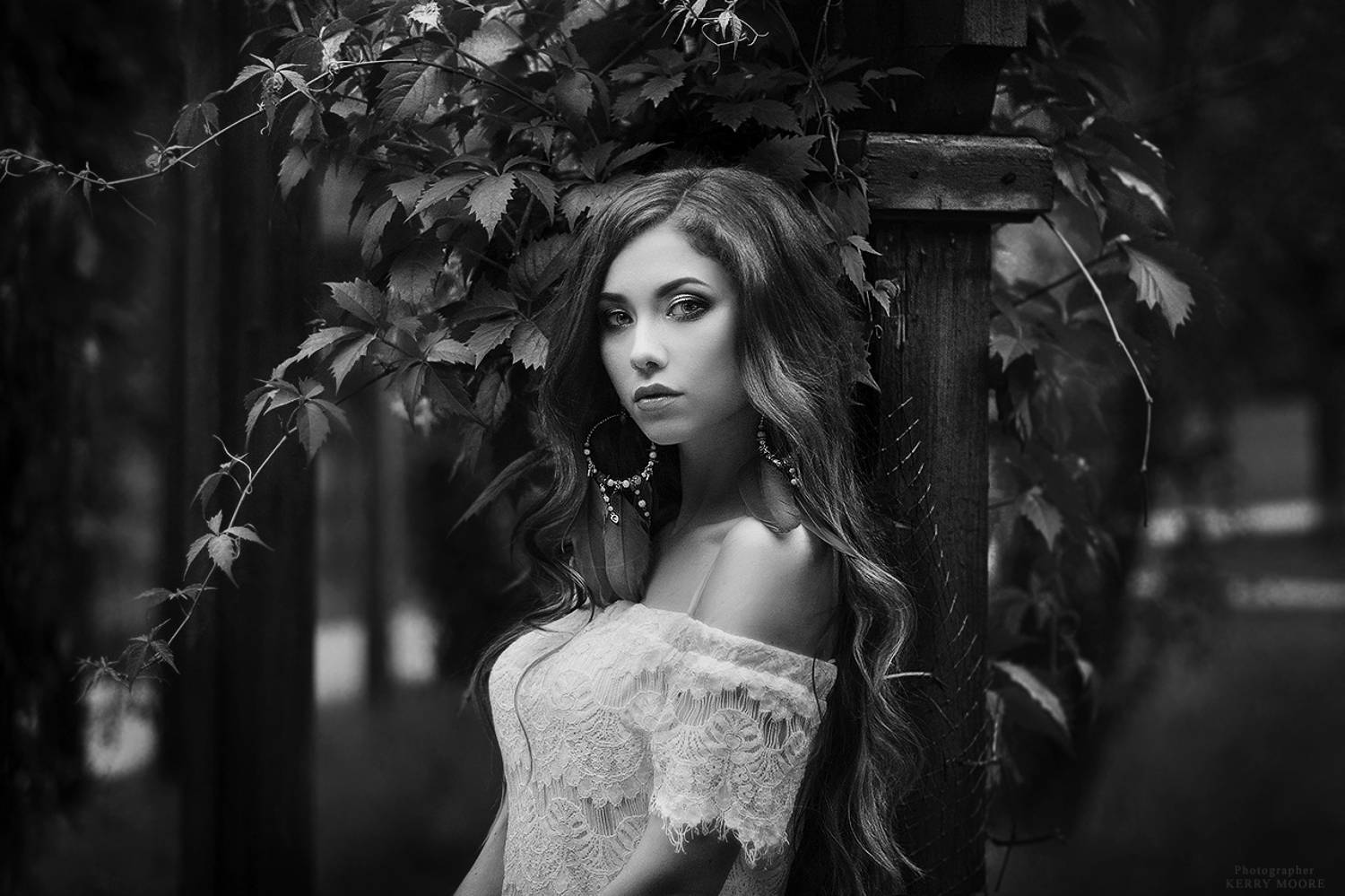 portrait, girl, face, beautiful, woman, female, портрет,light, bw,dream,fineart,  Kerry Moore