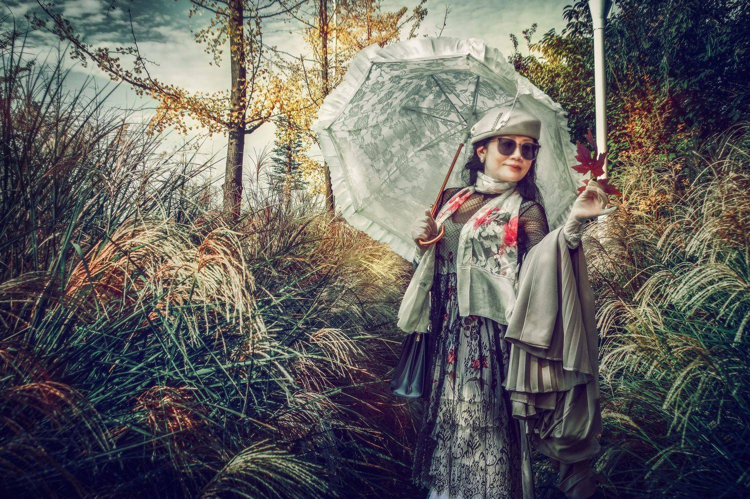 午后斜阳, 吴 微雨墨烟鸿