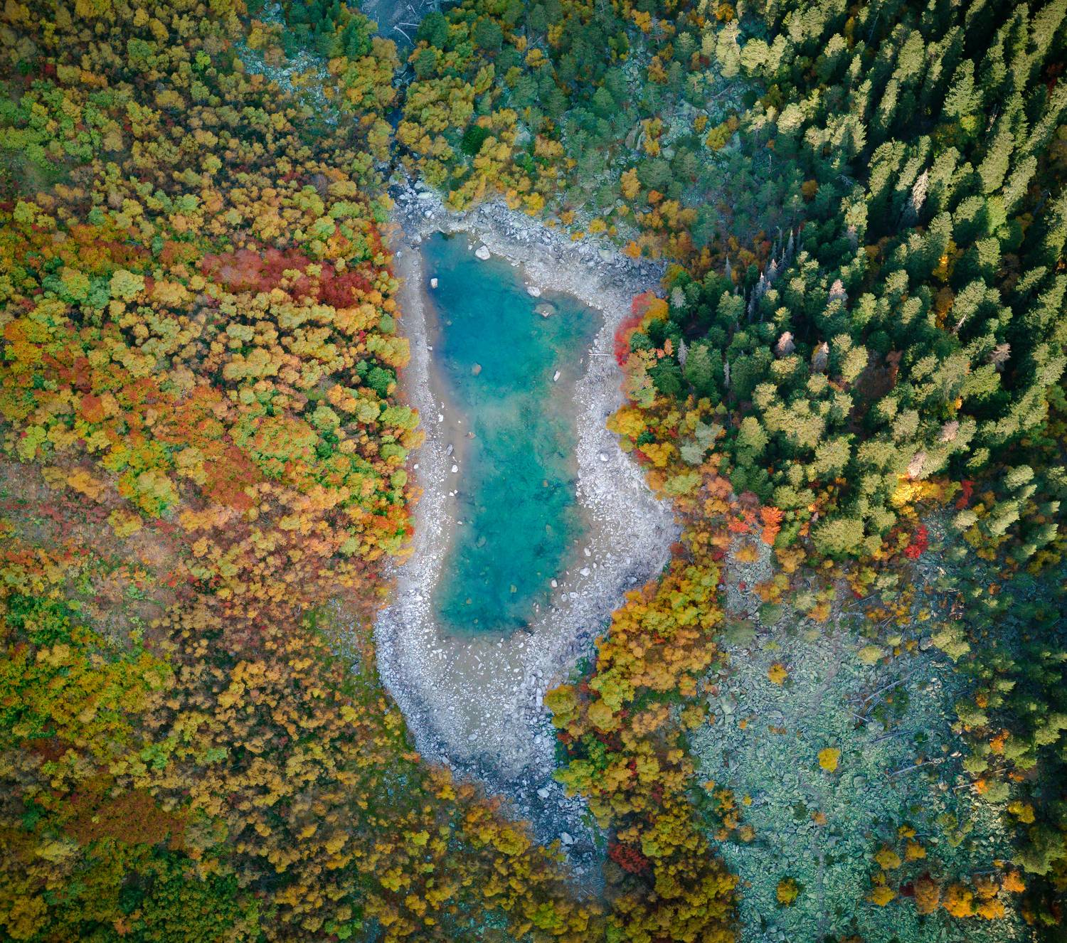 россия, кавказ, осень, озеро, краски, горы, Александр