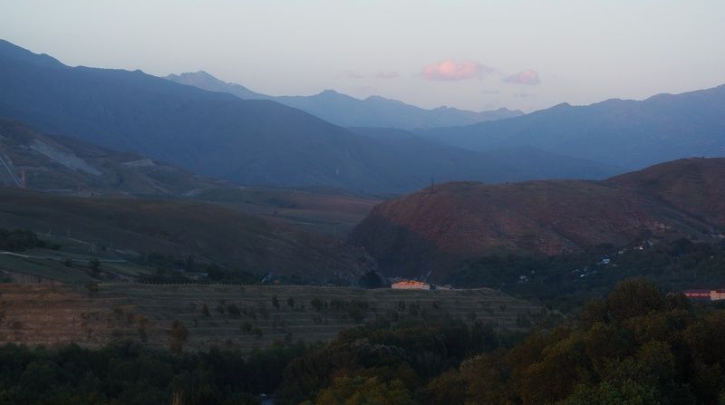 горы, закат, Казахстан, На закате фото превью