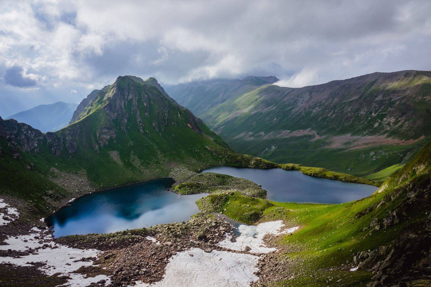 карачаево черкесия, загедан, загеданские озера, озеро, горы, кчр, ацгарские озера, двухозерье, Шишкалов Константин