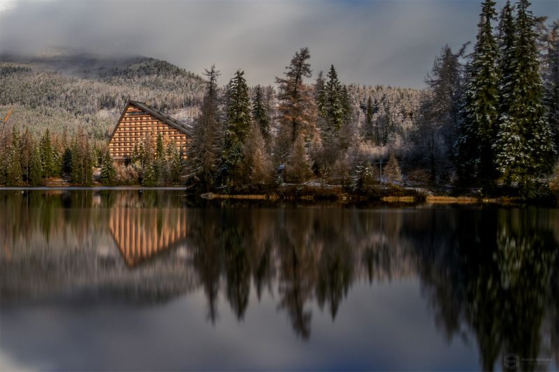 lake , mountains , autumn , tatra mountains , reflection , slovakia , moutains  фото превью
