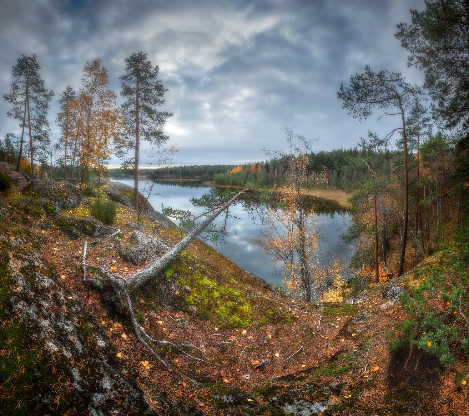 озеро, осень, карелия, ленобласть, лес, Марголин Алексей
