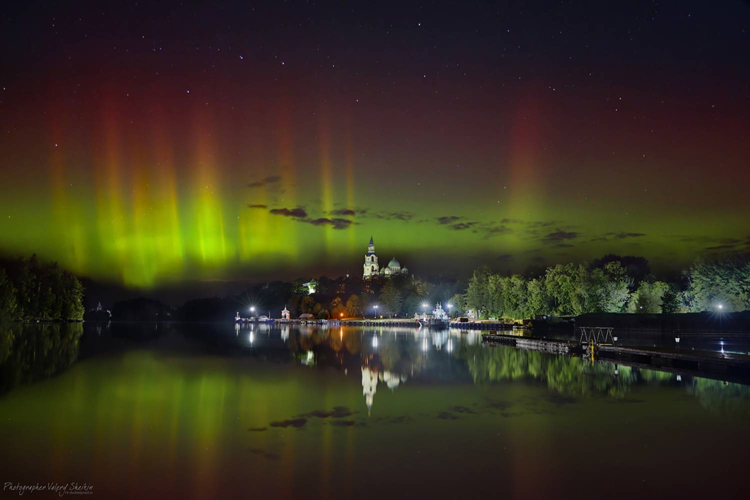 валаам, карелия, ночь, сияние, полярное, сияние, аврора, Valeriy Sheykin