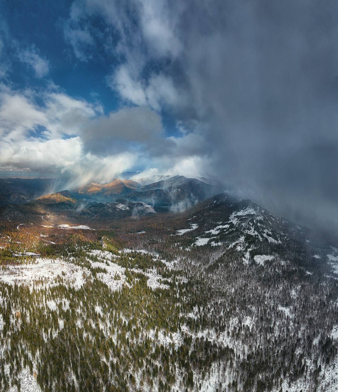 сибирь, саяны, горы, лес, снег, siberia, sayans, mountains, forest, snow, Василеня Роман