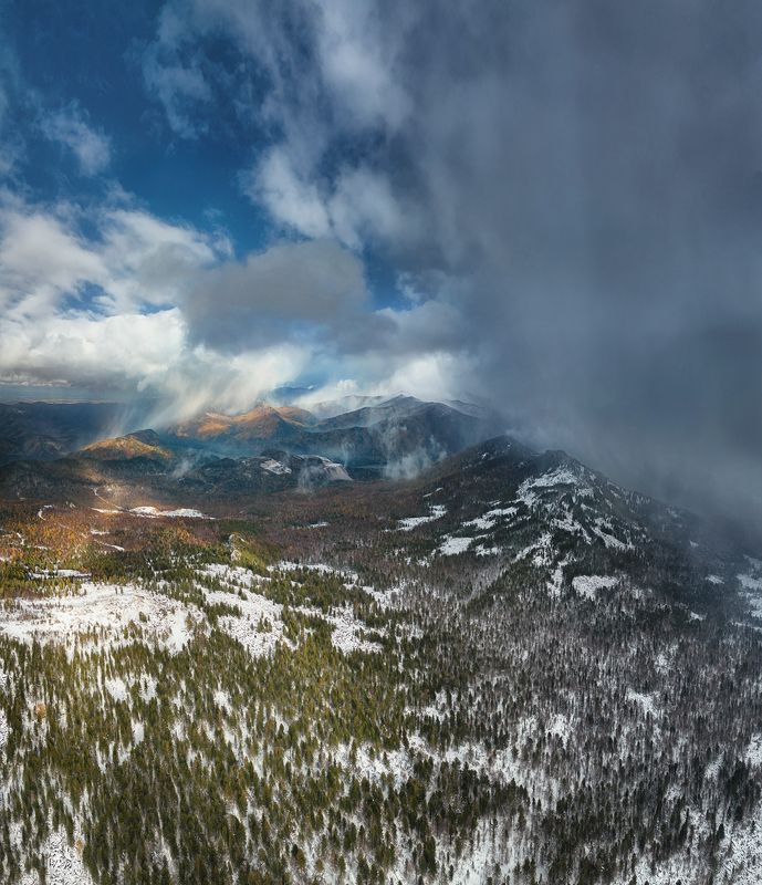 сибирь, саяны, горы, лес, снег, siberia, sayans, mountains, forest, snow Саяны фото превью