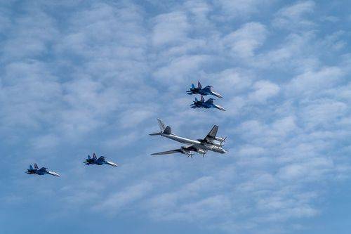 Репетиция  воздушного парада 7 мая 2022 года Москва