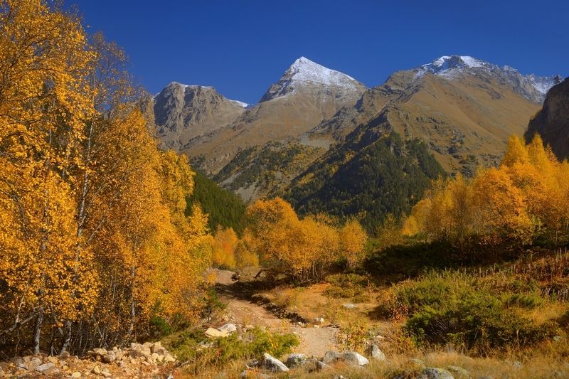 Утро в горах фото превью