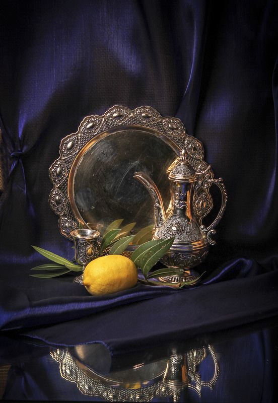 натюрморт, отражение, фрукты Отражение фото превью