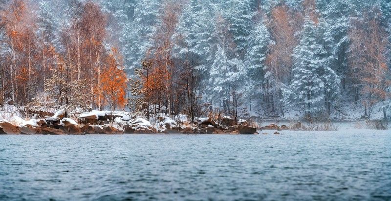 Встреча зимы с осенью фото превью