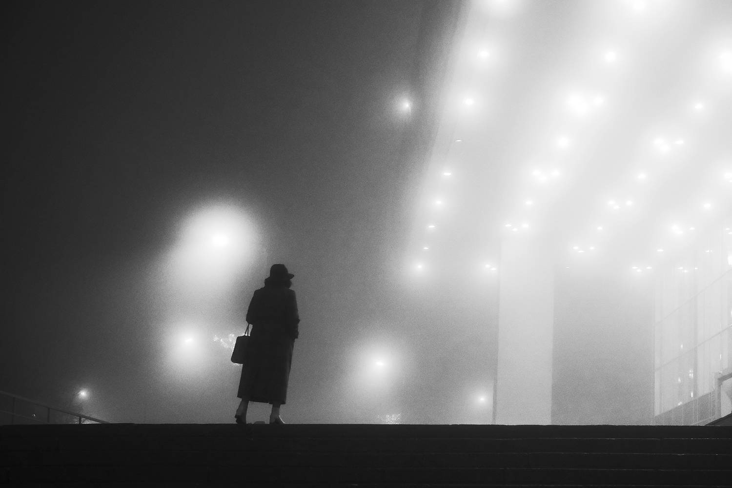 осень город улица ночь прохожая, Владислав Никишин