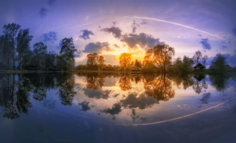 Отражение уходящего дня фото превью