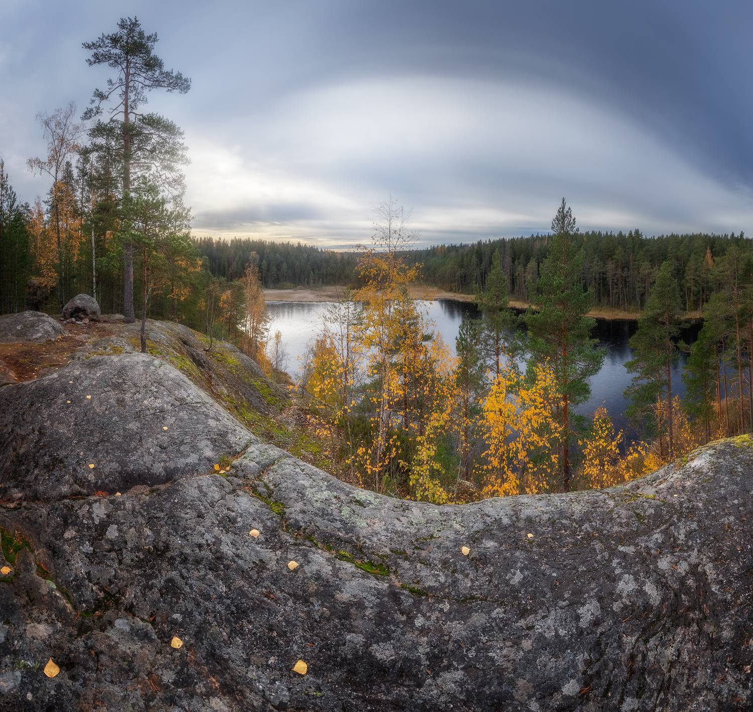 ленобласть, карелия, осень, лес, озеро, Марголин Алексей