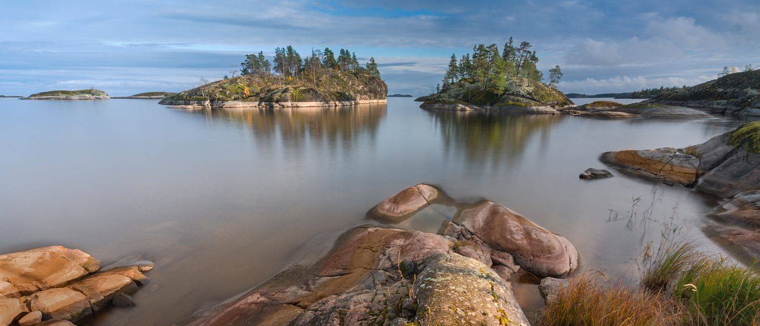 пейзаж,природа,осень, озеро, Россия, Ладога, Лариса Дука