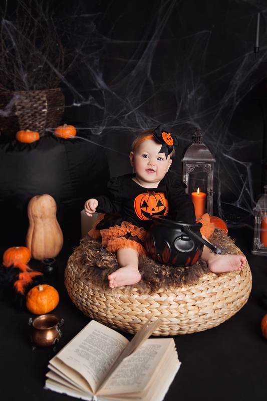 хэллоуин, halloween, портрет, portrait, осень, autumn, children portrait, детский портрет, фотосессия, photoshoot, портрет, студийный портрет, девочка, ведьмочка, студийная фотосессия  фото превью