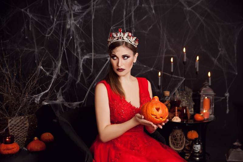 хэллоуин, halloween, портрет, portrait, осень, autumn, female portrait, женский портрет, фотосессия, photoshoot, портрет, студийный портрет, студийная фотосессия, ведьмочка, магия, ведьма  фото превью