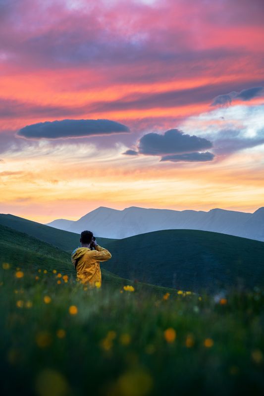 верхний каранай, буйнакский район, сулак, гимры, дагестан,кавказ,кавказские горы Взор на закат фото превью