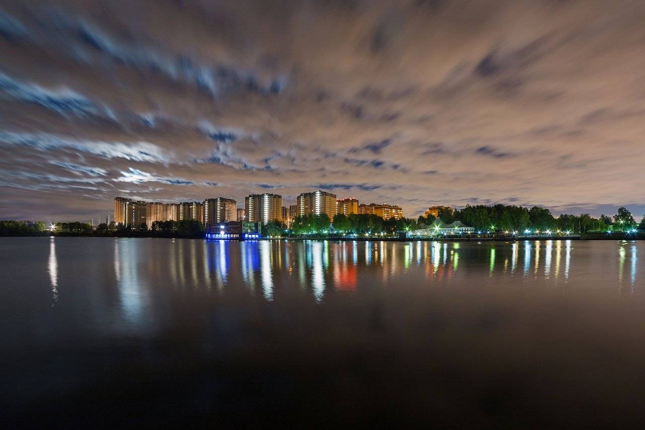 Городской пейзаж, Долгопрудный, Подмосковье, Хлебниково, Сергей Вьюнов