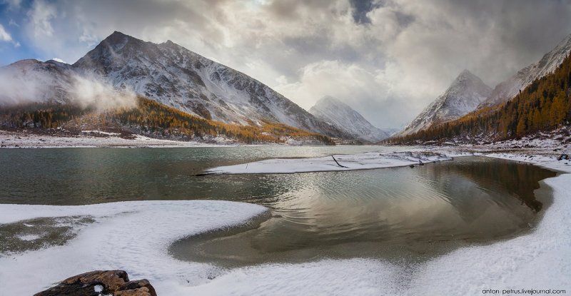 Аккем, Алтай, Белуха, Горы, Осень, Рассвет Легенды о белоснежной горе фото превью