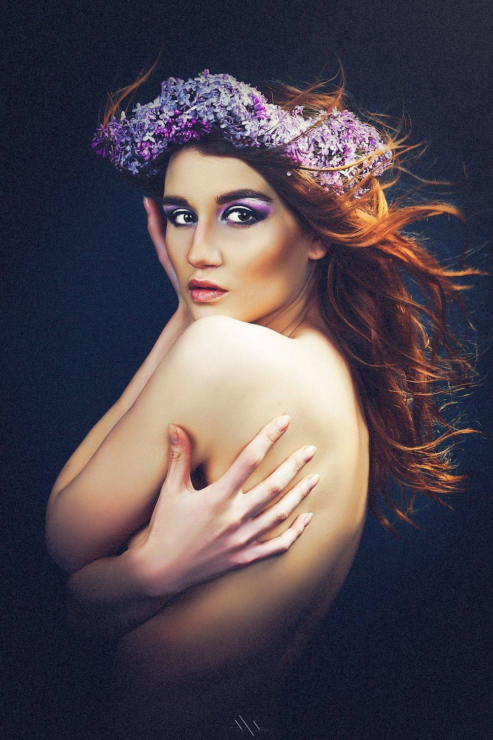 Flowers, Portrait, Woman, Руслан Болгов (Axe)