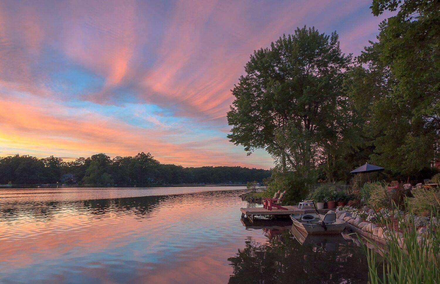 Закат, Лето, Пейзаж, Природа, Антонина