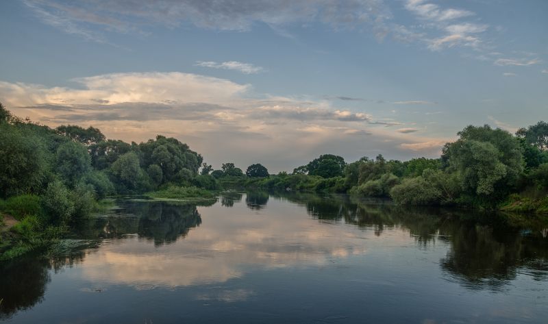 nevant60, пейзаж, красота, природа путешествия закат вечер Вечер на реке фото превью