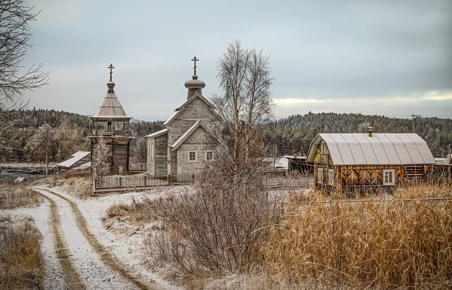 а, здесь, уже, зима..., село, ковда...., Бирюков Вячеслав