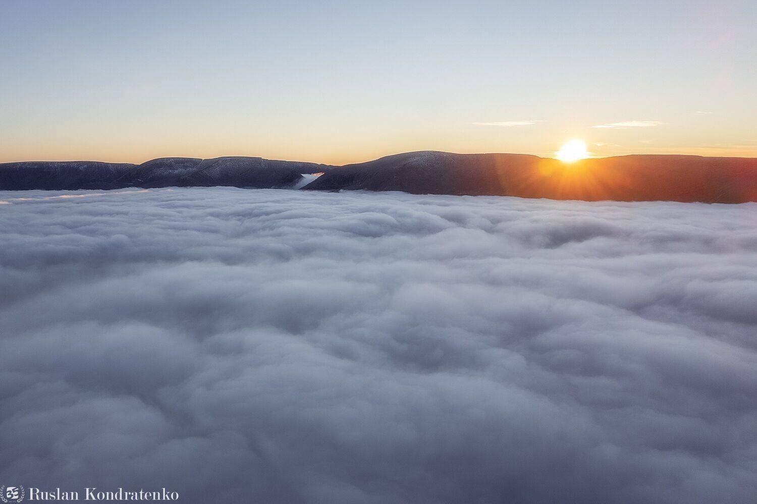 хибины, осень, озеро, кольский полуостров, горы, кольский, облака, аэрофото, аэрофотография, Кондратенко Руслан