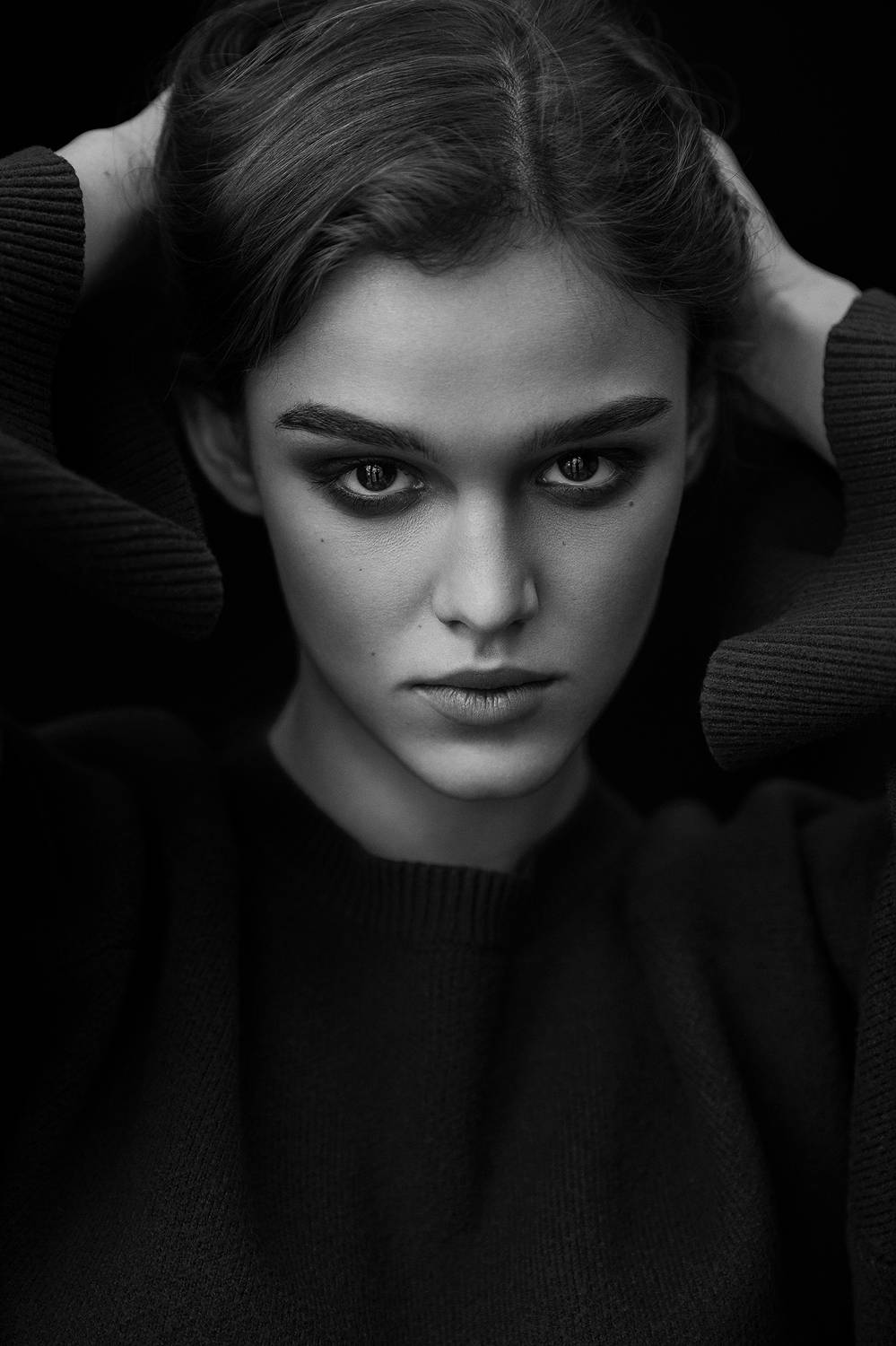 portrait, art, bnw, girl, woman, beautiful, canon, tamron, 70-200mm, Ковалев Иван