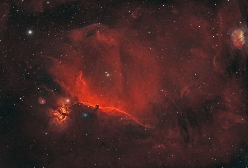 IC 434, NGC 2024 (Horsehead and Flame nebula) фото превью