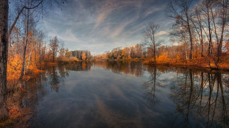 сибирь, новокузнецк, междуреченск, река томь, природа кузбасса, пейзаж, снег, А завтра будет снег... Сибирь фото превью