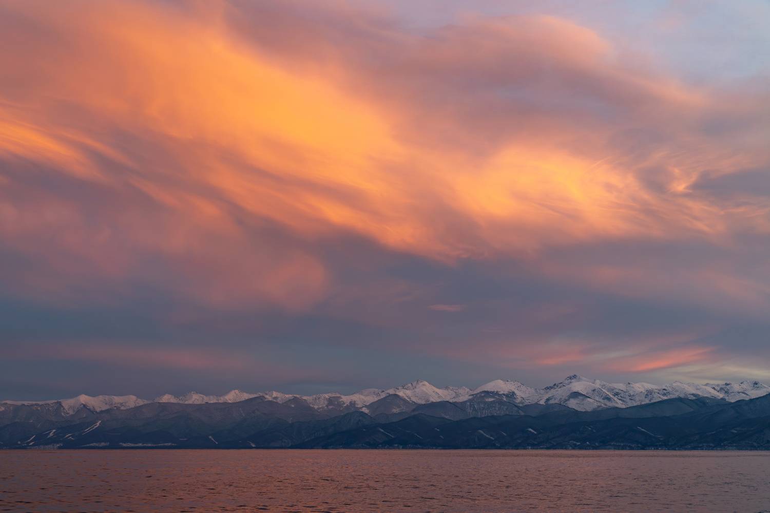 байкал, хамар-дабан, закат, Тильпунов Михаил