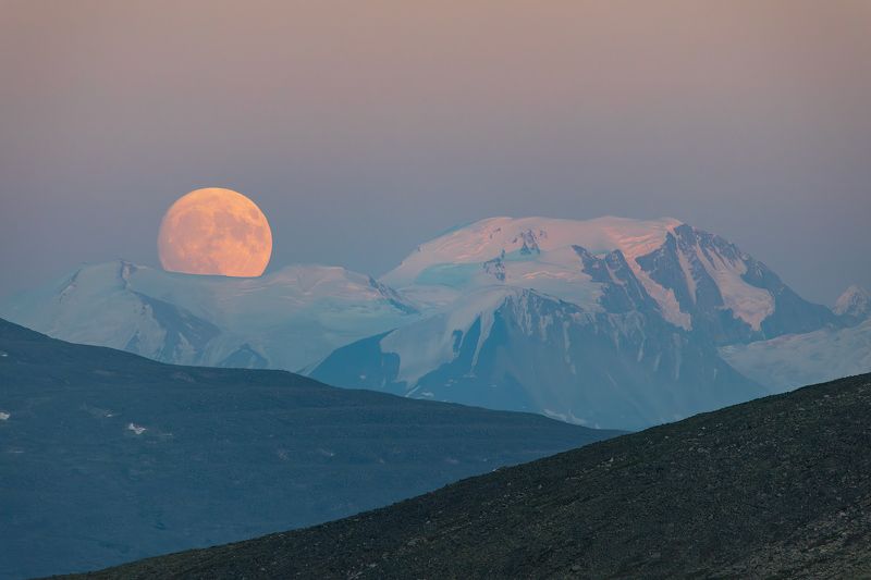 луна, горы, алтай, кийтын Восход Луны фото превью