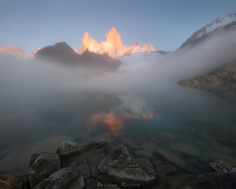 Рассвет. Laguna de los Tres. Fitz Roy фото превью