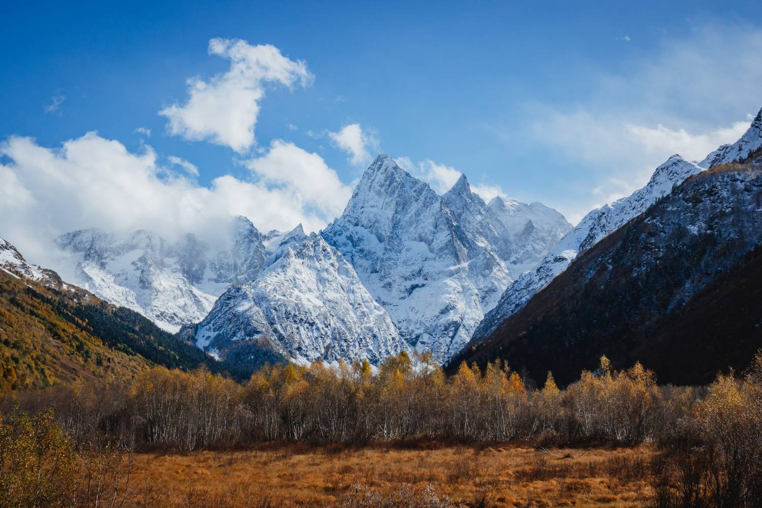 карачаево черкесия, домбай, тебердинский заповедник, горы, осень, кчр, Шишкалов Константин